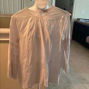 Michael Kors White Blouse with Floral Details